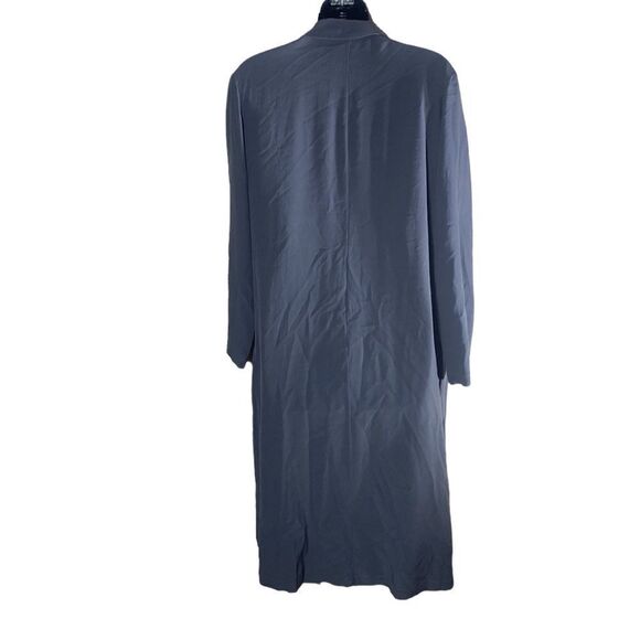 Eileen fisher long line cardigan jacket crinkle gray tencel lyocell small - Picture 6 of 7